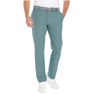 Greg Norman Men's 30x34 Luxe Performance Stretch Pants ML75 Flex Waistband Green